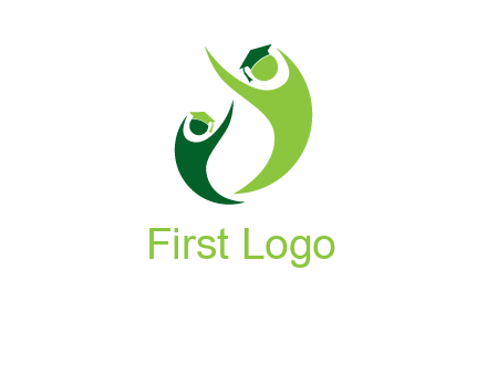 people icons wearing scholarship foundation logo