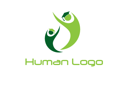 people icons wearing scholarship foundation logo