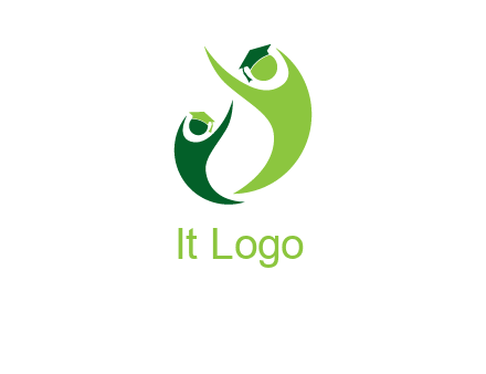 people icons wearing scholarship foundation logo