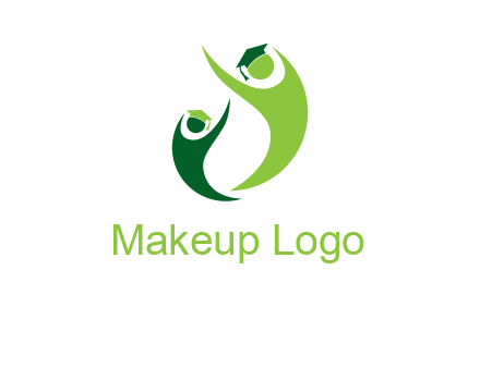 people icons wearing scholarship foundation logo