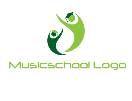 people icons wearing scholarship foundation logo