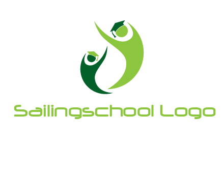 people icons wearing scholarship foundation logo