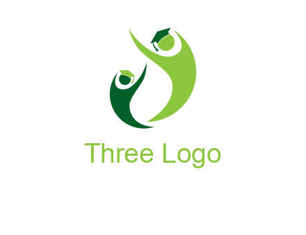 people icons wearing scholarship foundation logo