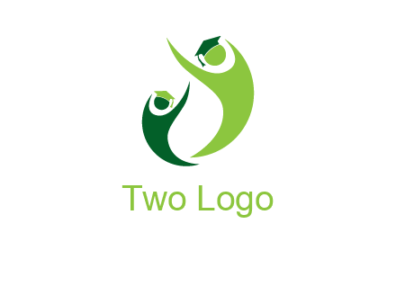 people icons wearing scholarship foundation logo
