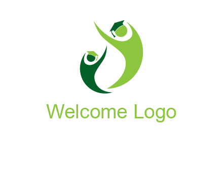 people icons wearing scholarship foundation logo