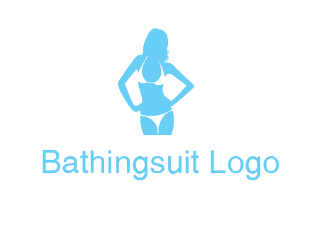 woman wearing bikini massage logo