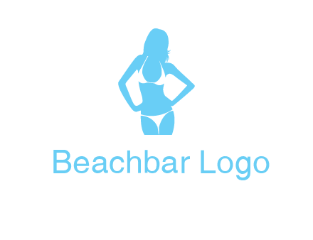 woman wearing bikini massage logo