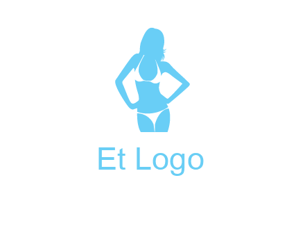woman wearing bikini massage logo