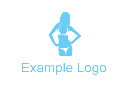 woman wearing bikini massage logo