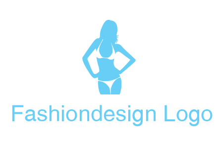 woman wearing bikini massage logo