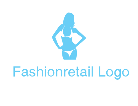 woman wearing bikini massage logo