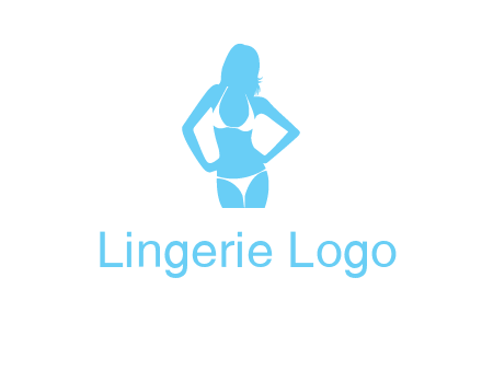 woman wearing bikini massage logo