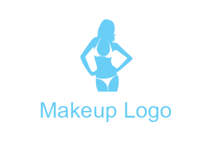 woman wearing bikini massage logo