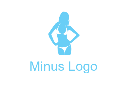 woman wearing bikini massage logo