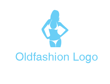 woman wearing bikini massage logo