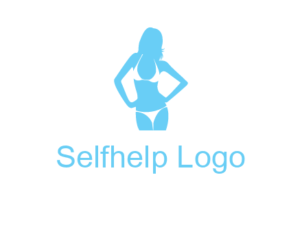woman wearing bikini massage logo
