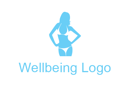 woman wearing bikini massage logo