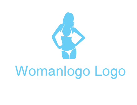 woman wearing bikini massage logo
