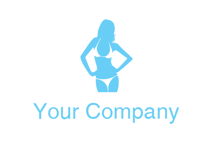 woman wearing bikini massage logo