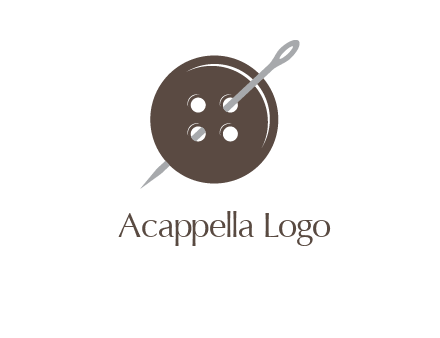 button and needle logo