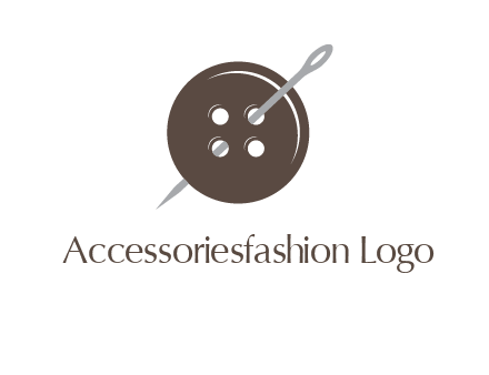button and needle logo