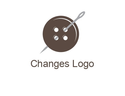 button and needle logo