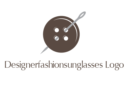 button and needle logo