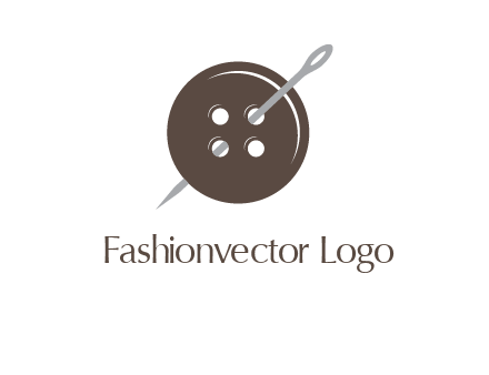 button and needle logo