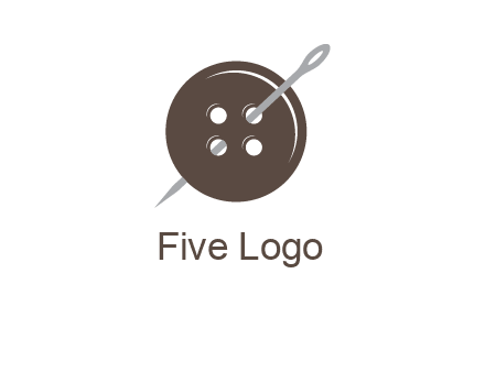 button and needle logo