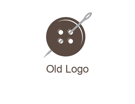 button and needle logo
