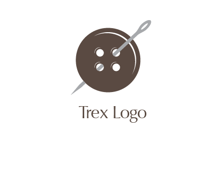 button and needle logo