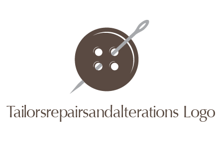 button and needle logo