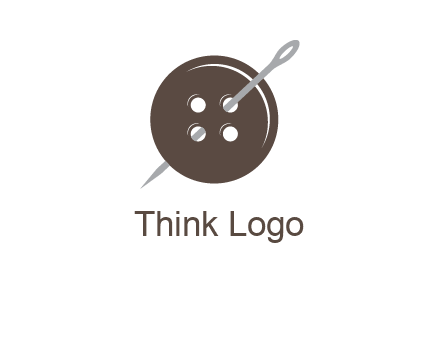 button and needle logo