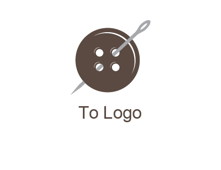 button and needle logo