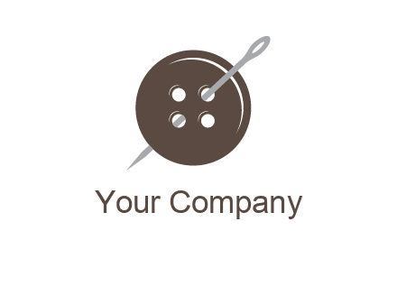 button and needle logo