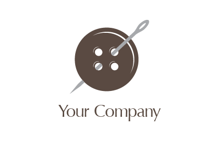 button and needle logo