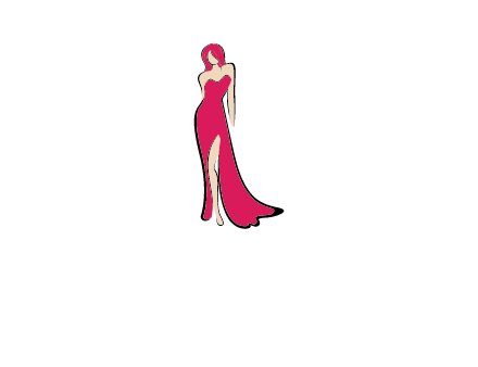 Dress with bow logo design. fashion boutique shop vector design. women  clothes logotype. | CanStock