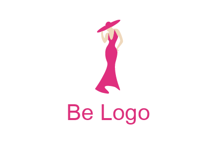Beauty girl dress glamorous logo