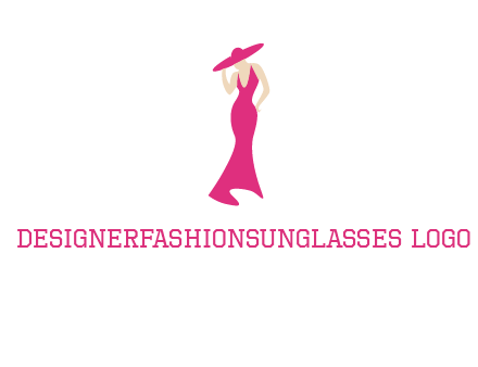 Beauty girl dress glamorous logo