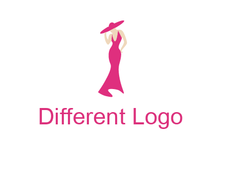 Beauty girl dress glamorous logo