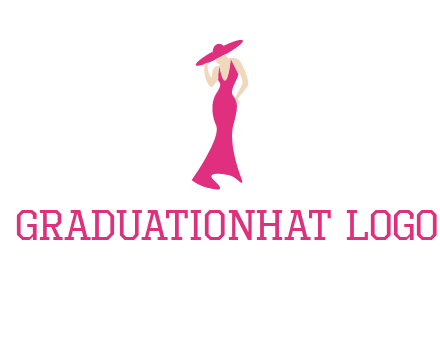 Beauty girl dress glamorous logo