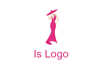 Beauty girl dress glamorous logo