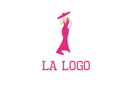 Beauty girl dress glamorous logo