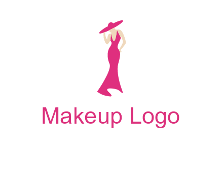 Beauty girl dress glamorous logo