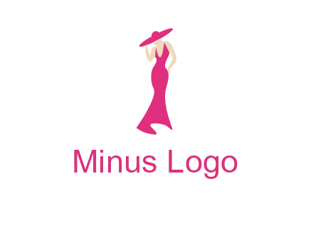 Beauty girl dress glamorous logo