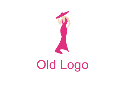 Beauty girl dress glamorous logo