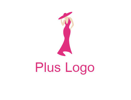 Beauty girl dress glamorous logo