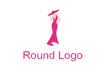 Beauty girl dress glamorous logo