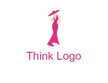 Beauty girl dress glamorous logo