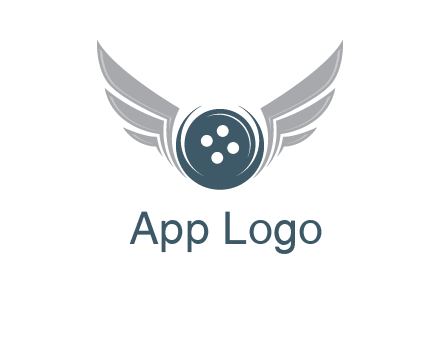 wings around the circle button